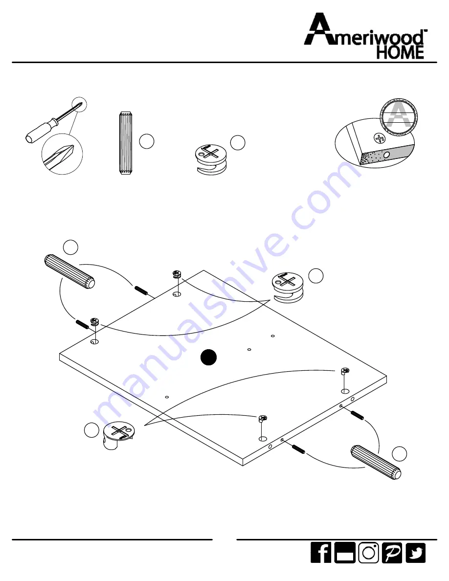 Ameriwood HOME 5770303COM Manual Download Page 19