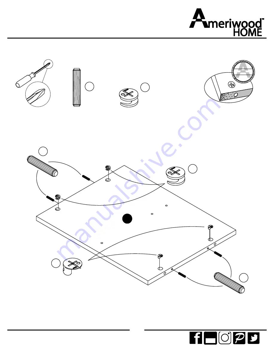 Ameriwood HOME 5770330COM Manual Download Page 19