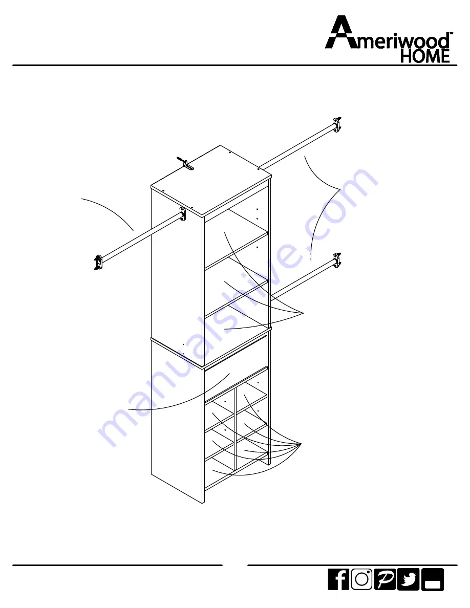 Ameriwood HOME 5770330COM Скачать руководство пользователя страница 38