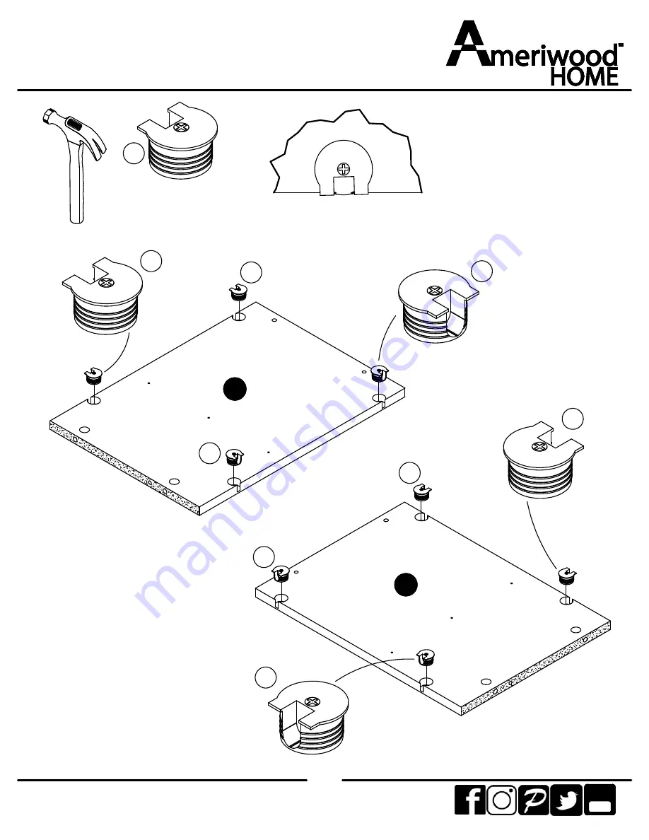 Ameriwood HOME 5771219COM Instruction Booklet Download Page 7