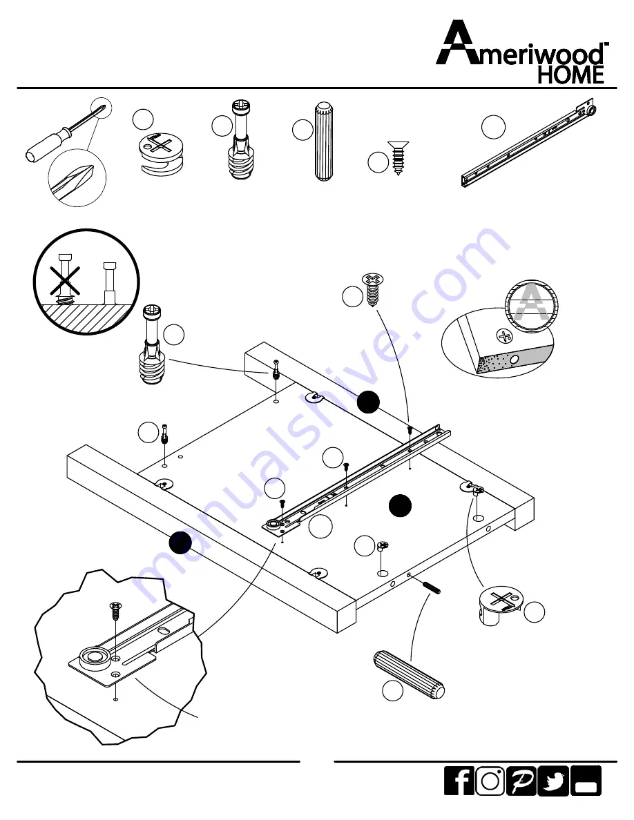 Ameriwood HOME 5771219COM Скачать руководство пользователя страница 12