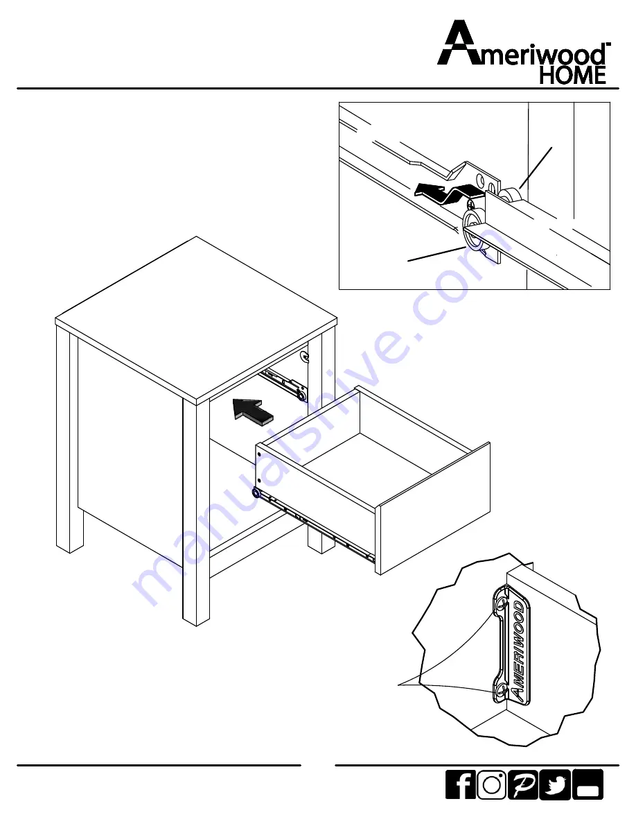 Ameriwood HOME 5771219COM Скачать руководство пользователя страница 24