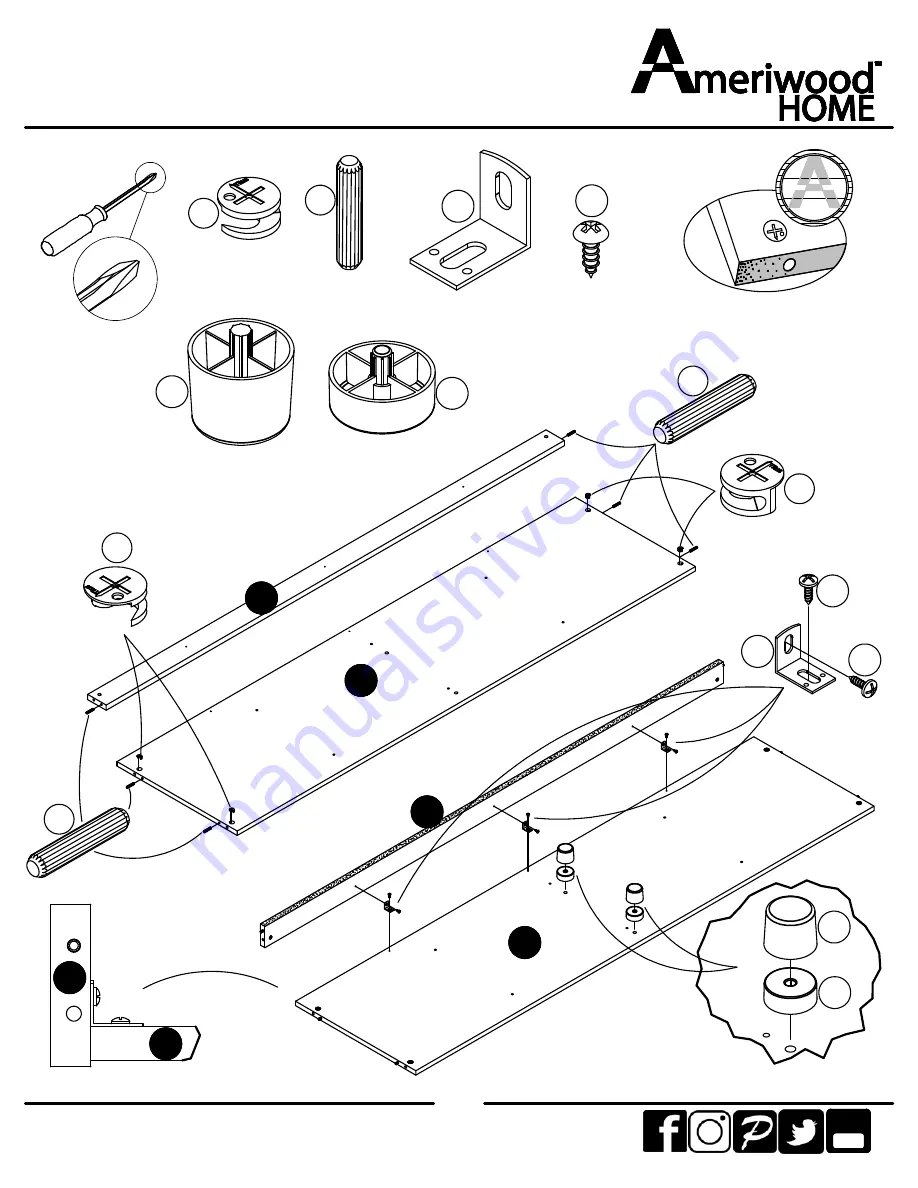 Ameriwood HOME 5775321COM Assembly Manual Download Page 10