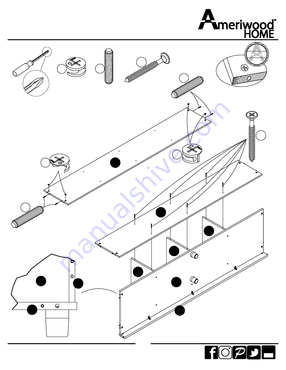 Ameriwood HOME 5775321COM Скачать руководство пользователя страница 13