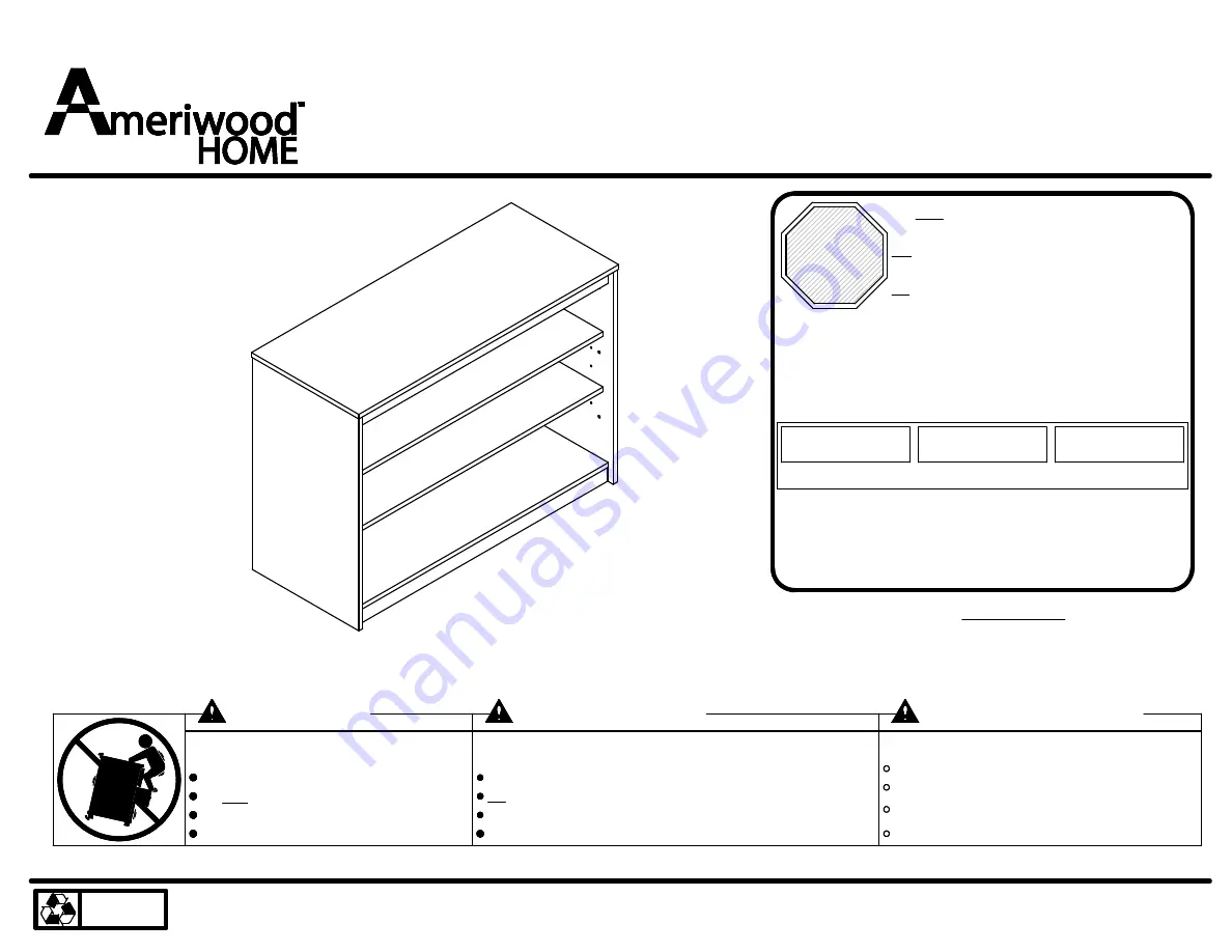 Ameriwood HOME 5850412COM Скачать руководство пользователя страница 1