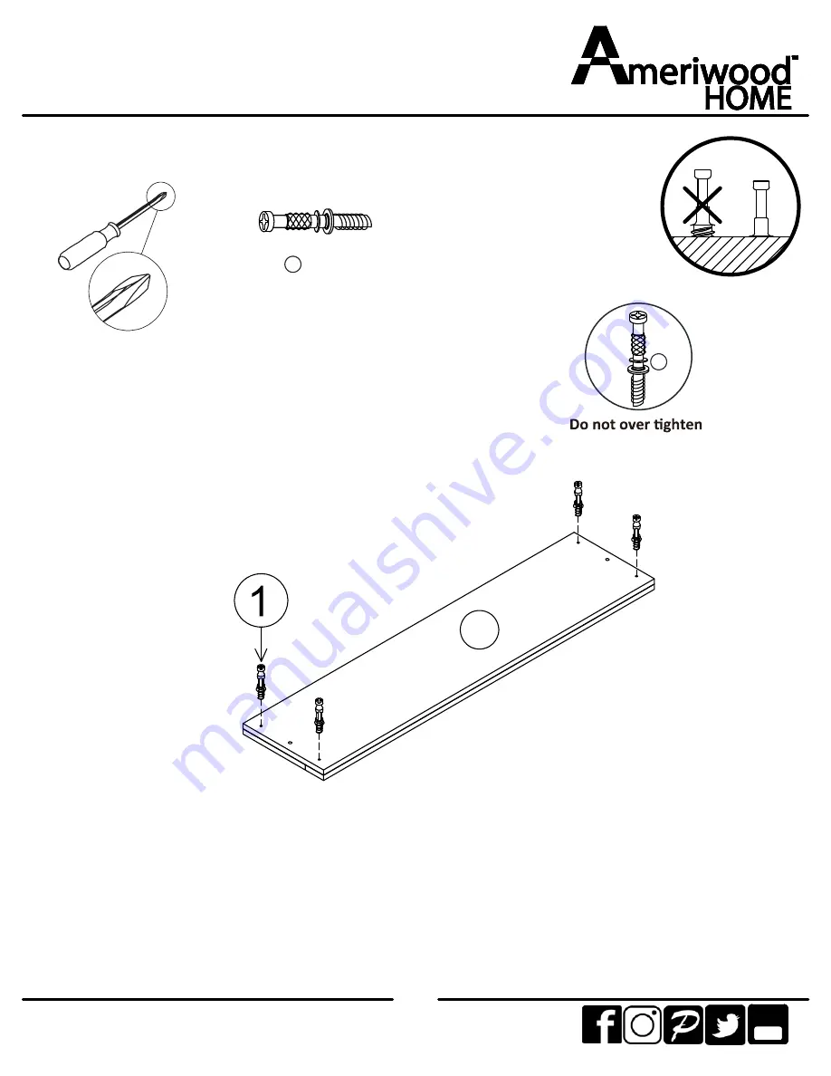 Ameriwood HOME 5950103COM Скачать руководство пользователя страница 9