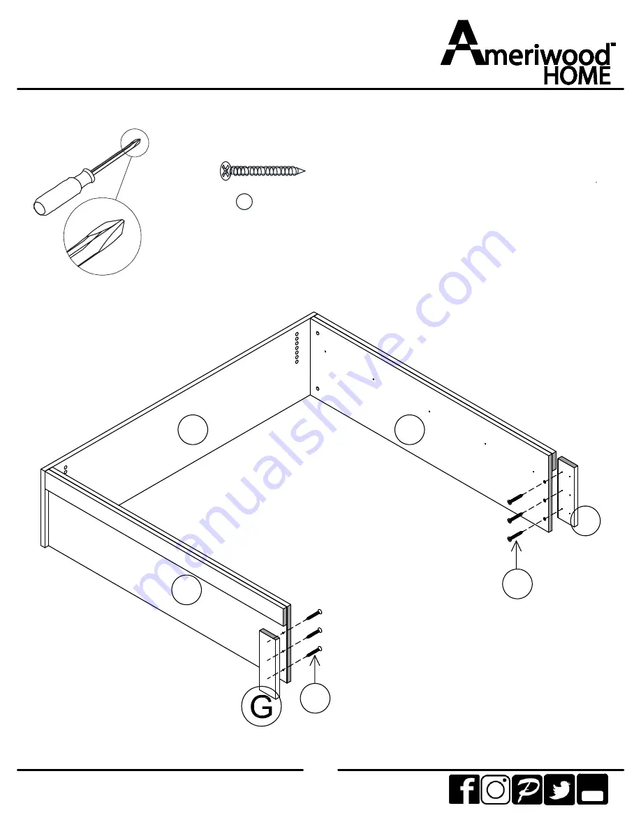 Ameriwood HOME 5950103COM Скачать руководство пользователя страница 11