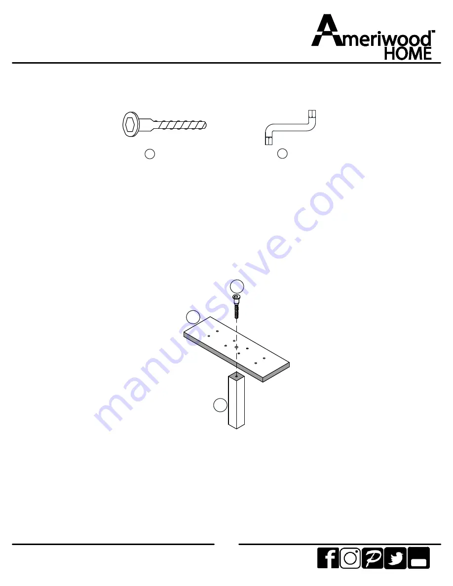 Ameriwood HOME 5961303COM Assembly Manual Download Page 14