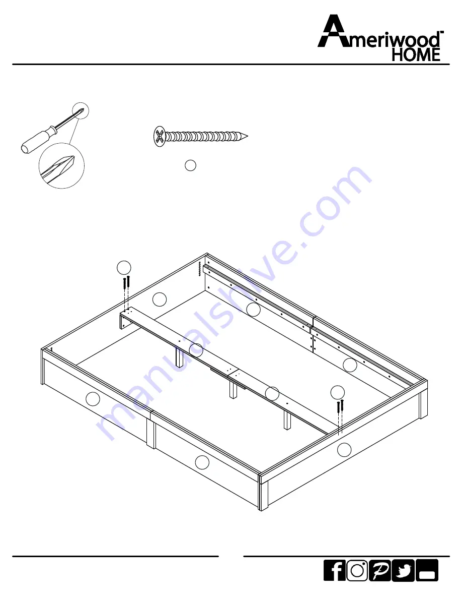 Ameriwood HOME 5961303COM Assembly Manual Download Page 18