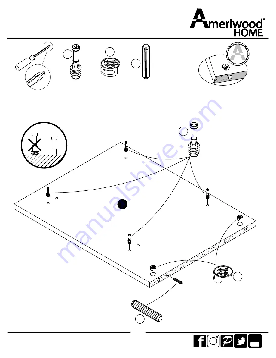 Ameriwood HOME 5997222WCOM Скачать руководство пользователя страница 8