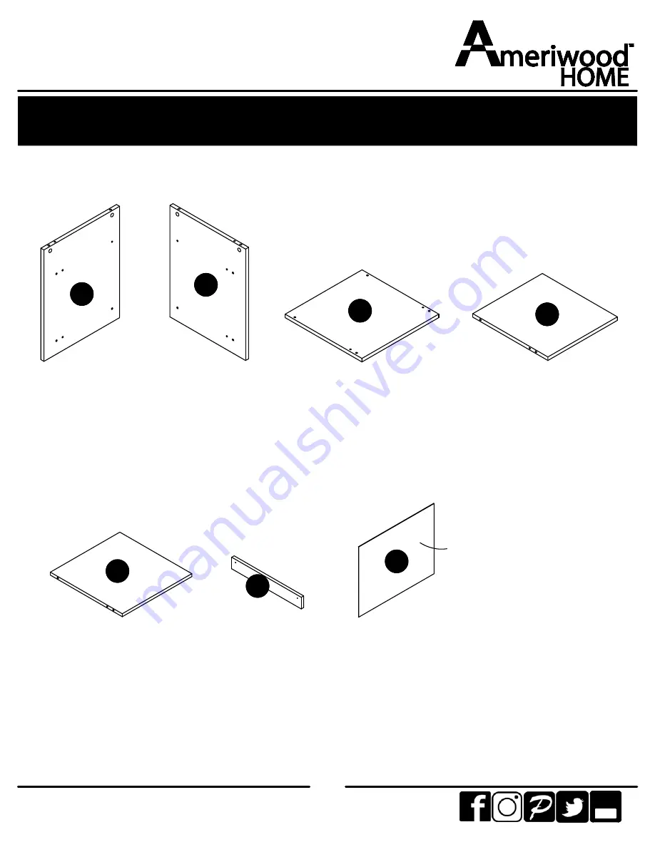 Ameriwood HOME 5997303WCOM Assembly Instructions Manual Download Page 4