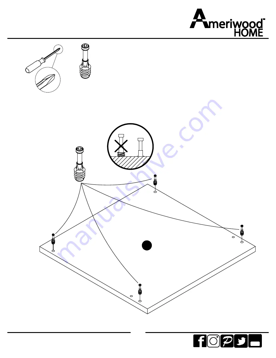 Ameriwood HOME 5997303WCOM Assembly Instructions Manual Download Page 9