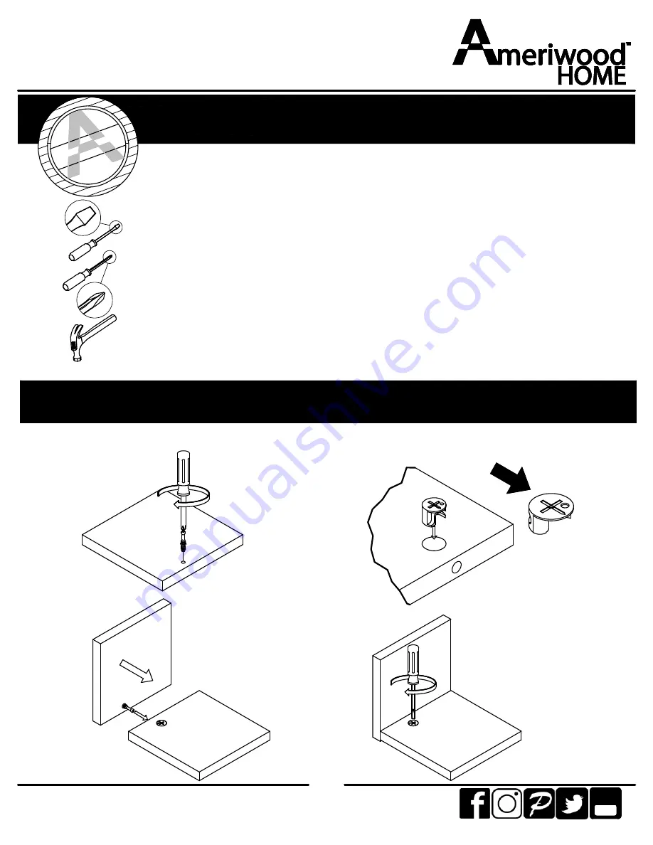 Ameriwood HOME 5998222WCOM Manual Download Page 3