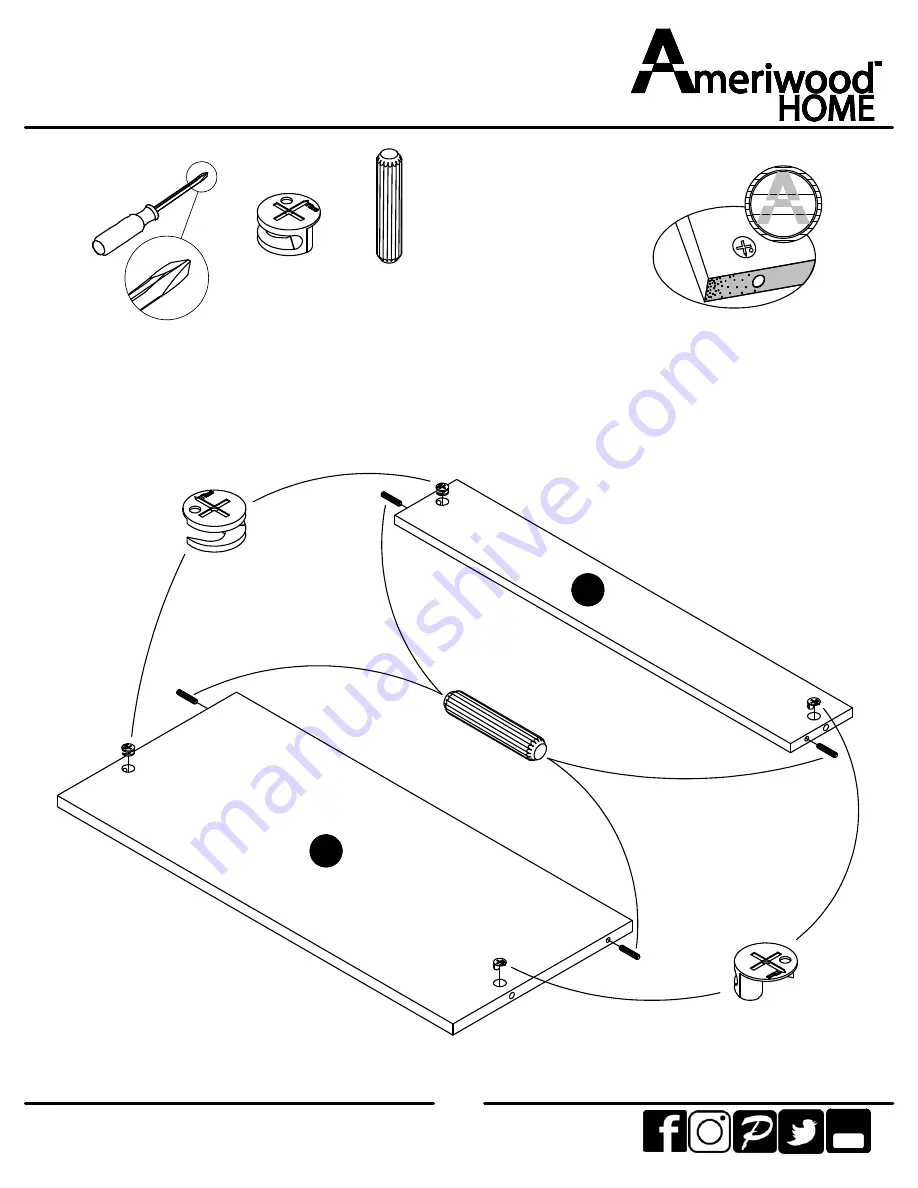 Ameriwood HOME 5998222WCOM Manual Download Page 10