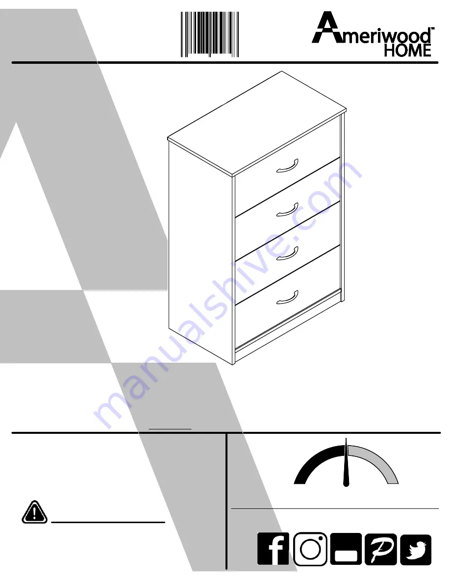 Ameriwood HOME 5998335WCOM Instruction Booklet Download Page 1