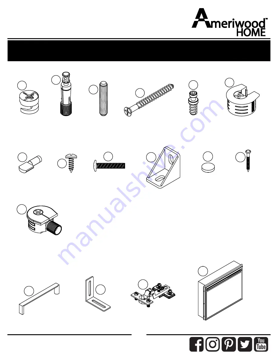 Ameriwood HOME 6762335COM Assembly Instruction Manual Download Page 7