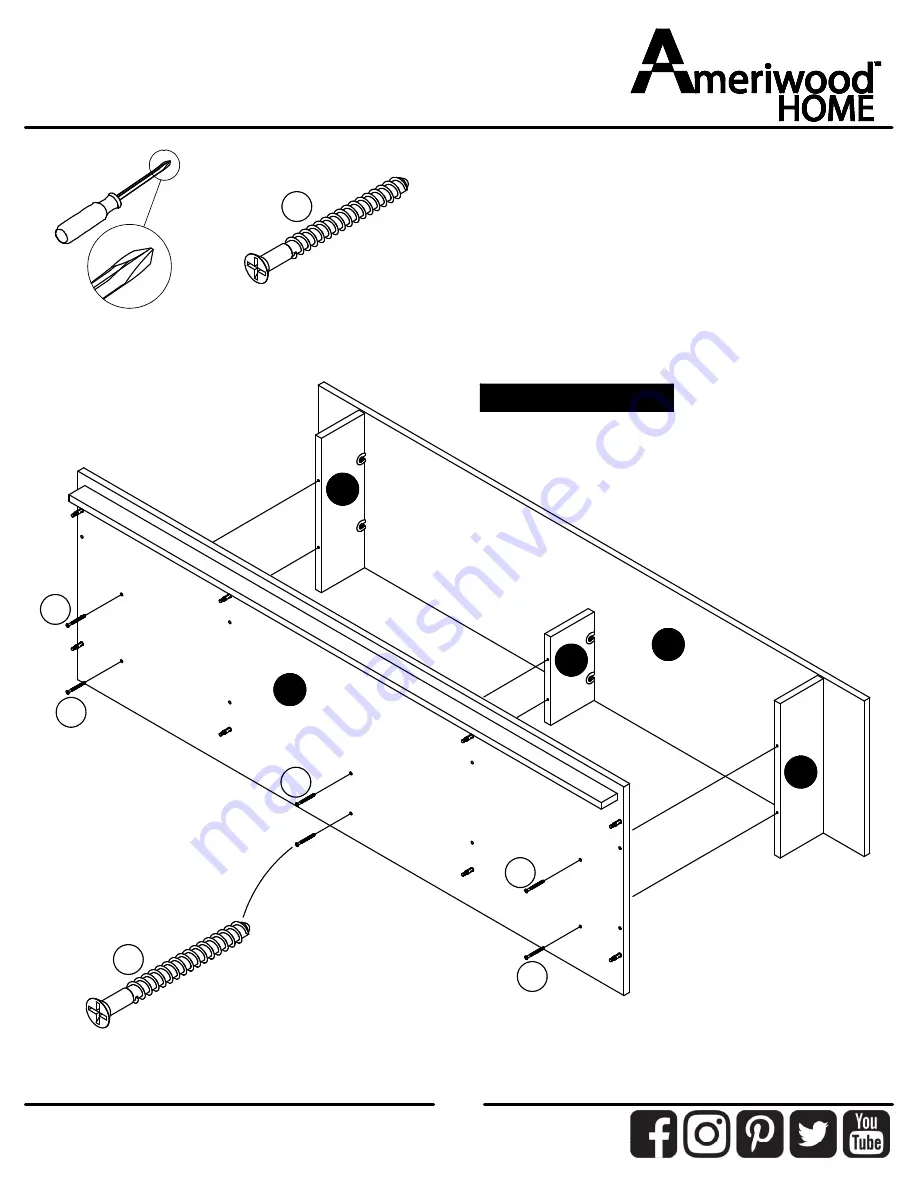 Ameriwood HOME 6762335COM Скачать руководство пользователя страница 13