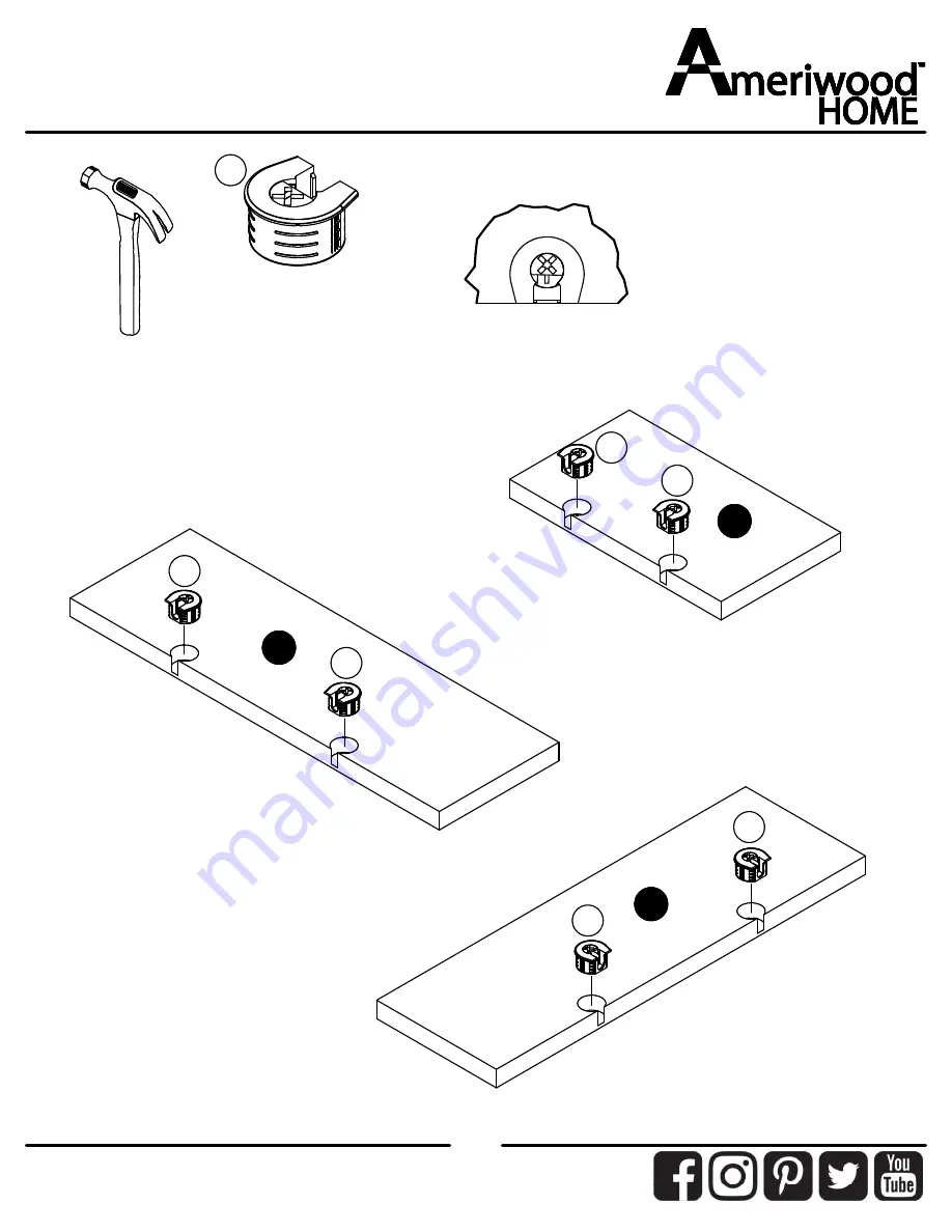 Ameriwood HOME 6762341COM Manual Download Page 8