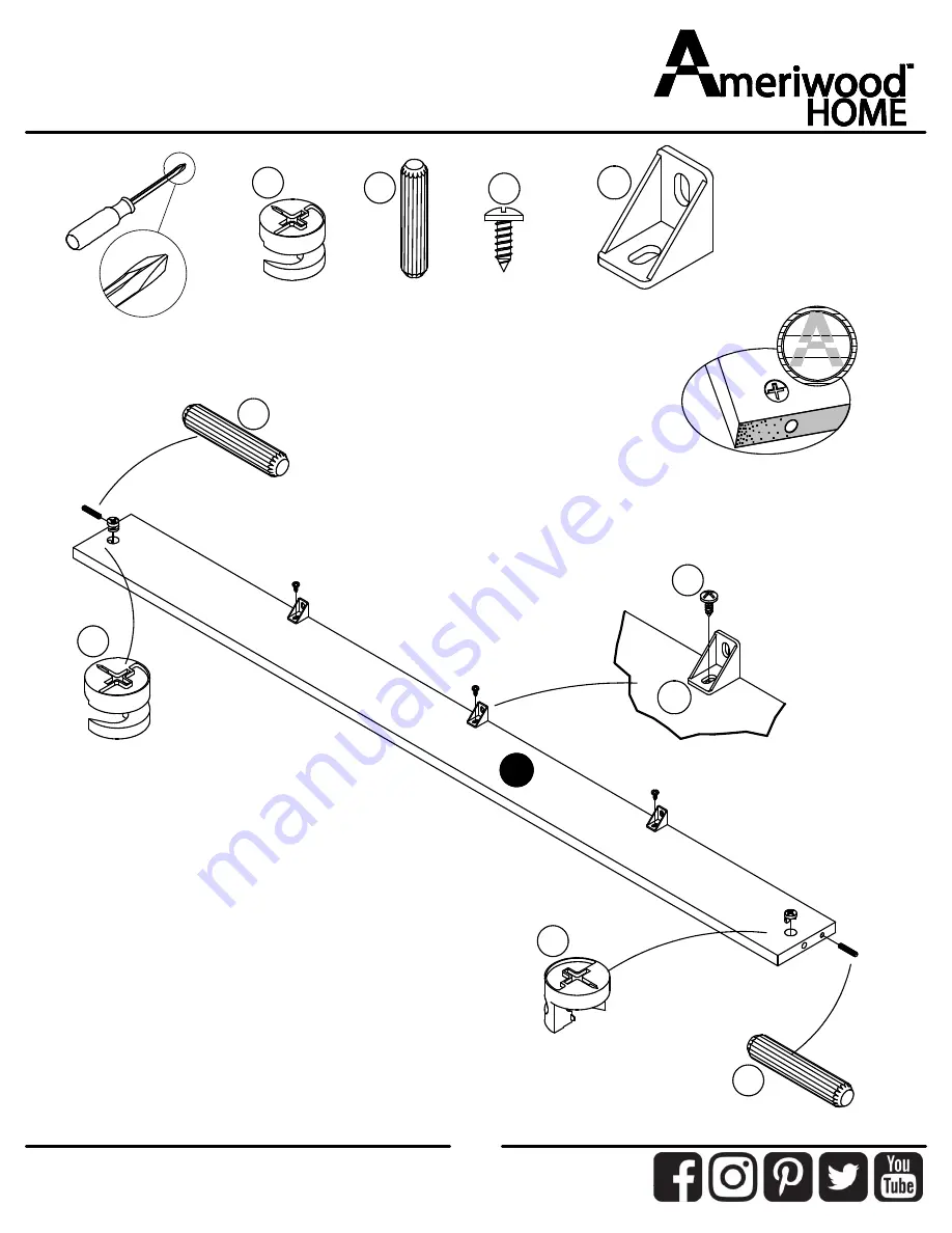 Ameriwood HOME 6762341COM Скачать руководство пользователя страница 22