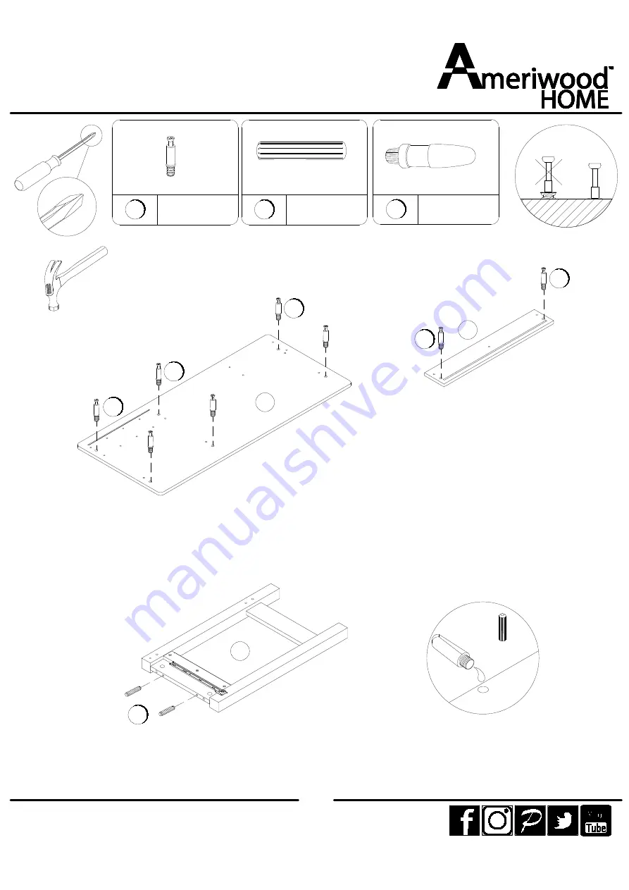 Ameriwood HOME 6925015COM Скачать руководство пользователя страница 13