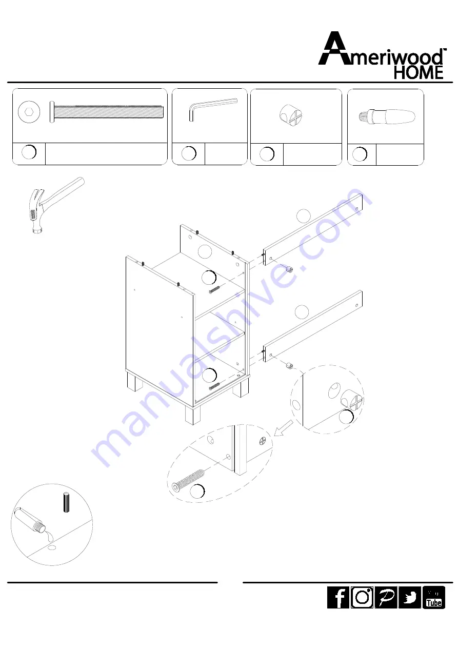 Ameriwood HOME 6925015COM Скачать руководство пользователя страница 18