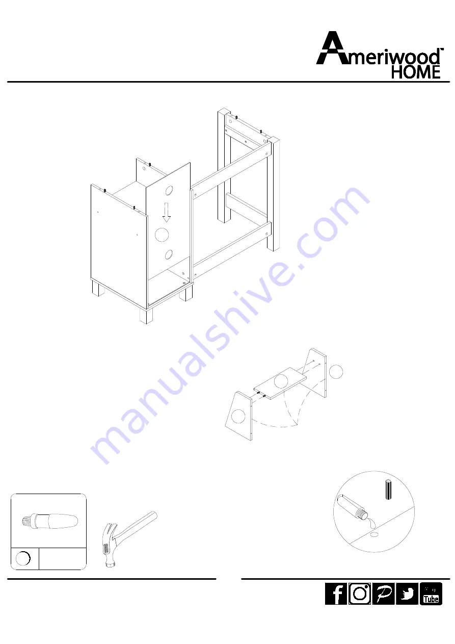 Ameriwood HOME 6925015COM Скачать руководство пользователя страница 20