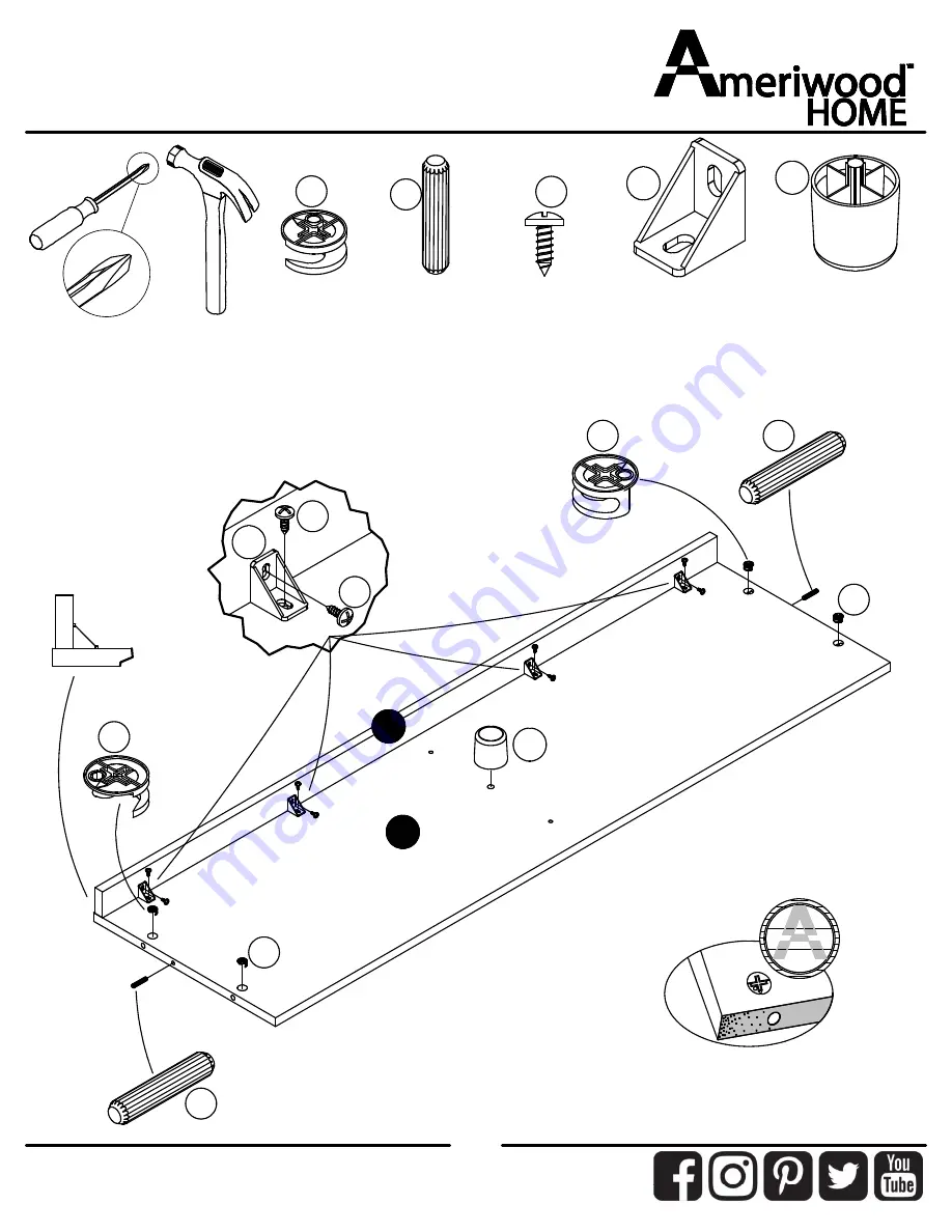 Ameriwood HOME 6972015COM Скачать руководство пользователя страница 8