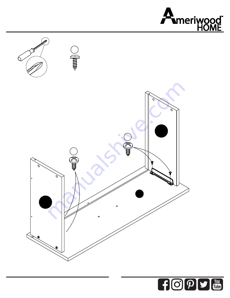 Ameriwood HOME 6972015COM Скачать руководство пользователя страница 17