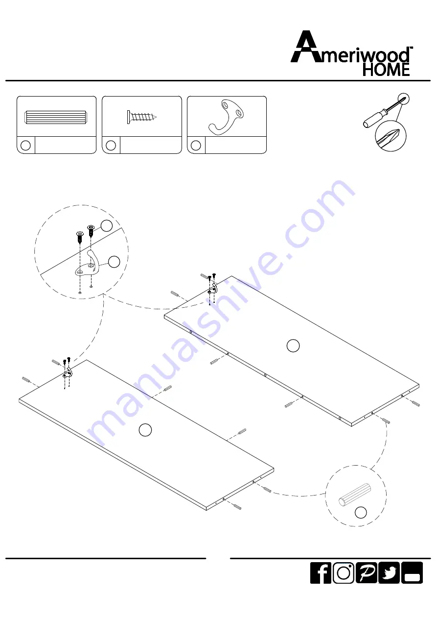 Ameriwood HOME 7027013COM Скачать руководство пользователя страница 10