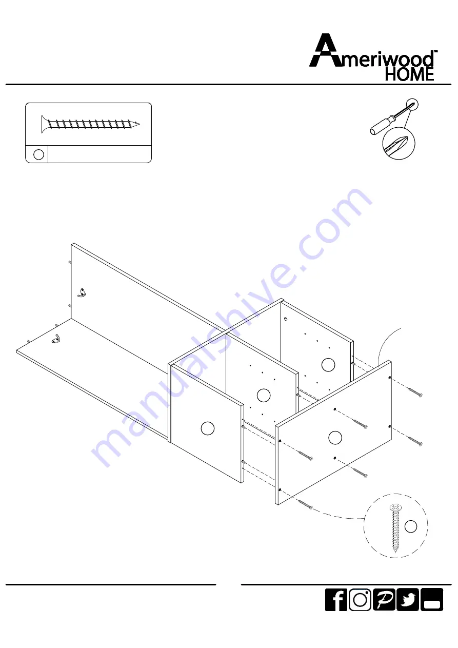 Ameriwood HOME 7027013COM Скачать руководство пользователя страница 15