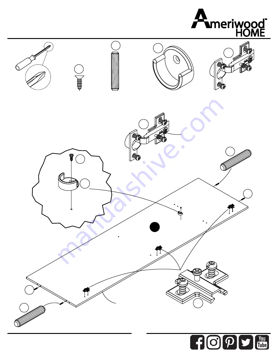 Ameriwood HOME 7226213EBL Скачать руководство пользователя страница 9