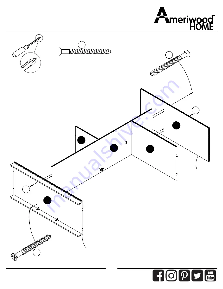 Ameriwood HOME 7226213EBL Скачать руководство пользователя страница 15