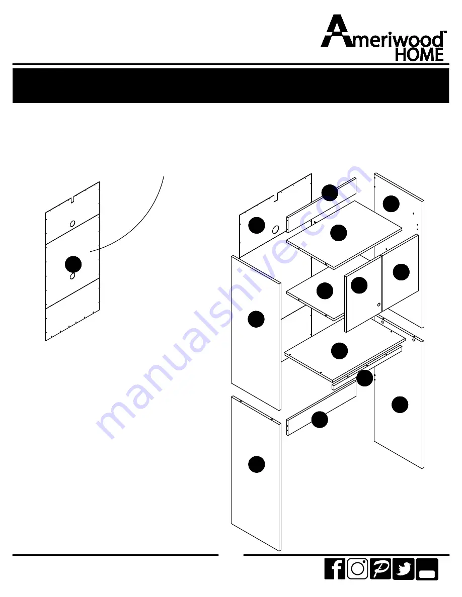 Ameriwood HOME 7390056PCOM Instruction Booklet Download Page 5