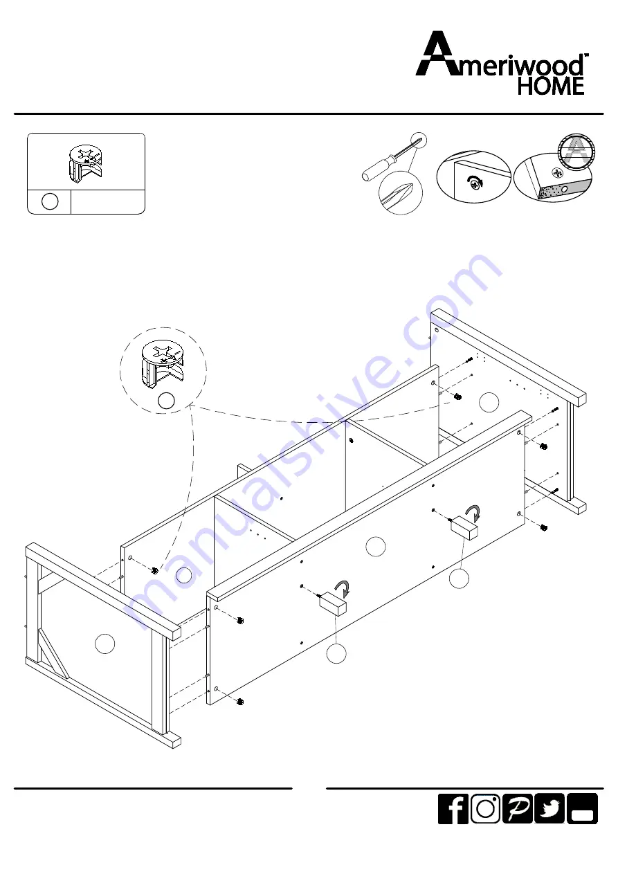 Ameriwood HOME 7916348COM Скачать руководство пользователя страница 14