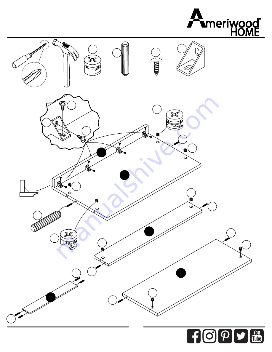 Ameriwood HOME 8612222COM Скачать руководство пользователя страница 8