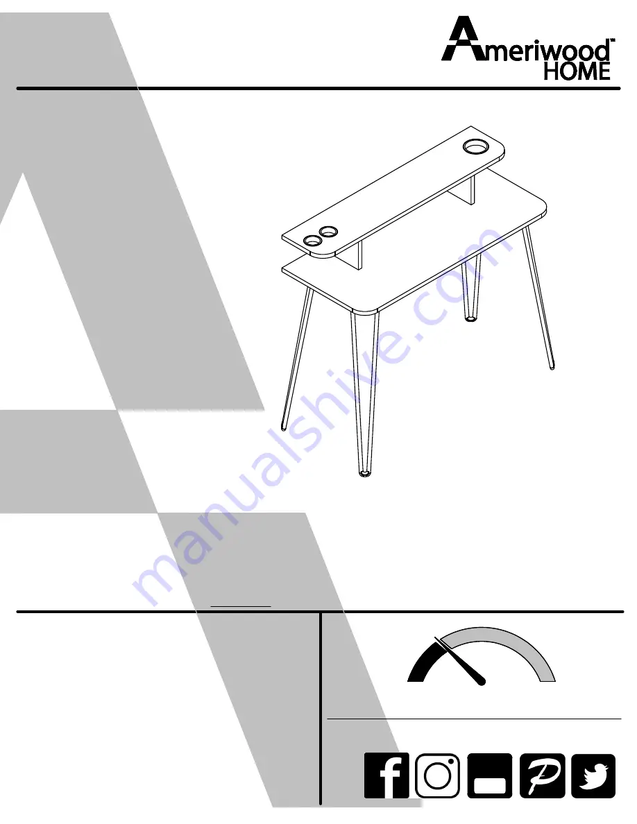 Ameriwood HOME 8613015COM Скачать руководство пользователя страница 1