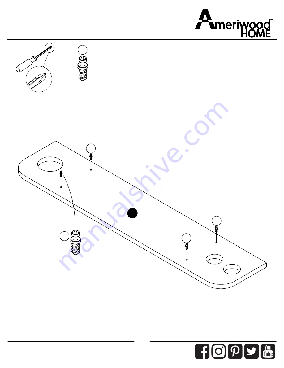 Ameriwood HOME 8613015COM Manual Download Page 7