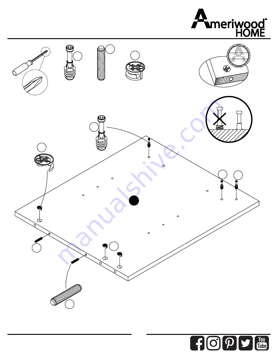 Ameriwood HOME 8620015WCOM Скачать руководство пользователя страница 8