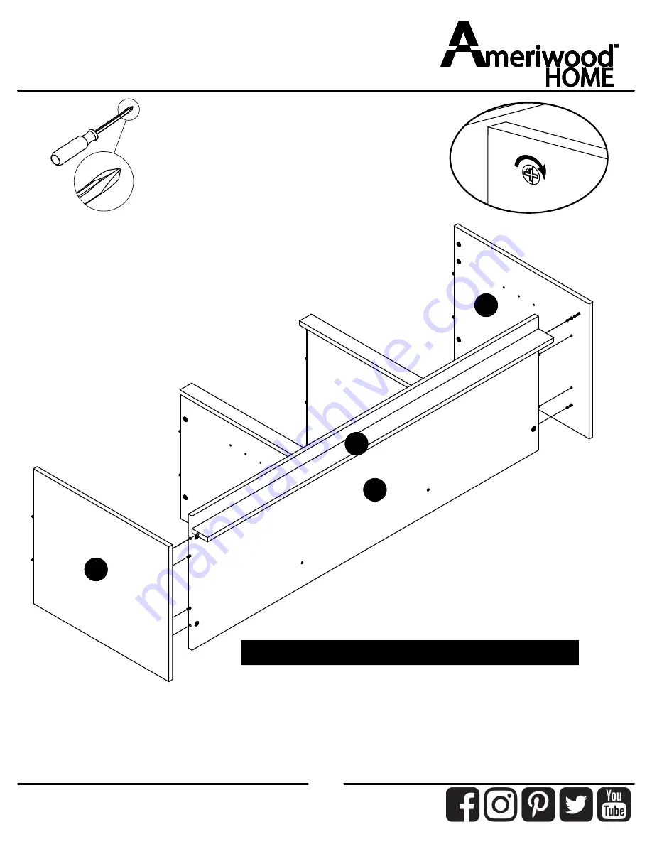 Ameriwood HOME 8620015WCOM Скачать руководство пользователя страница 17