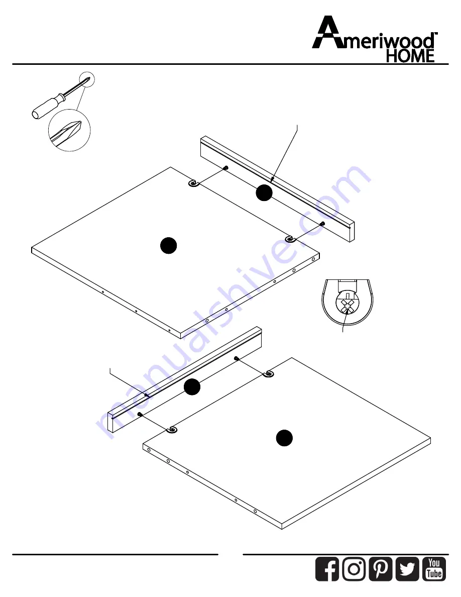 Ameriwood HOME 8620900WCOM Instruction Booklet Download Page 12