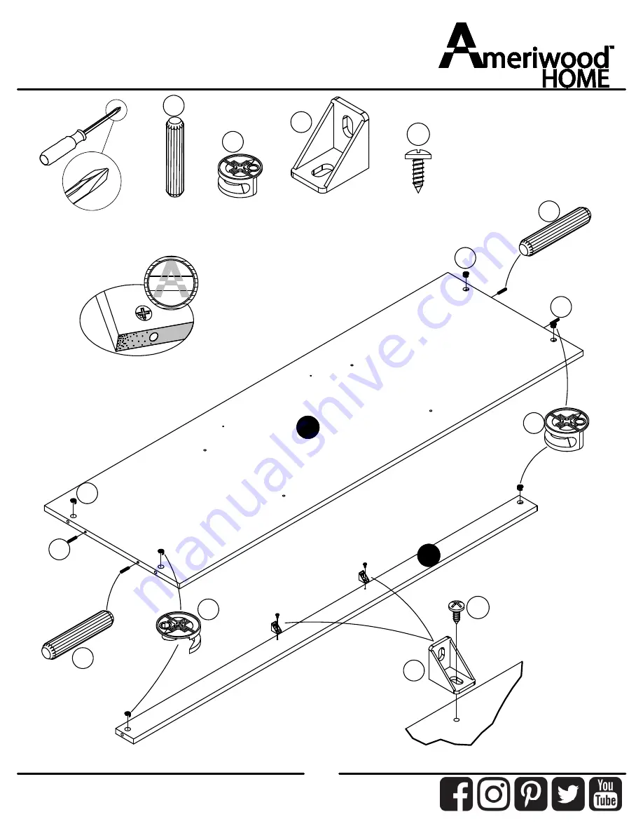 Ameriwood HOME 8620900WCOM Instruction Booklet Download Page 14