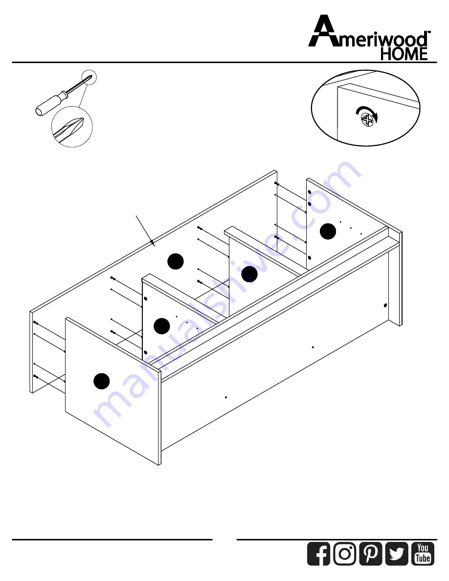 Ameriwood HOME 8620900WCOM Instruction Booklet Download Page 19