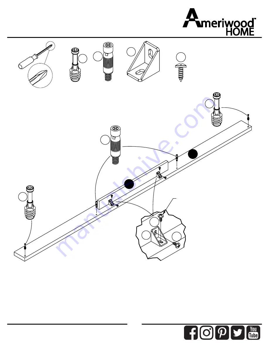 Ameriwood HOME 8620900WCOM Instruction Booklet Download Page 20