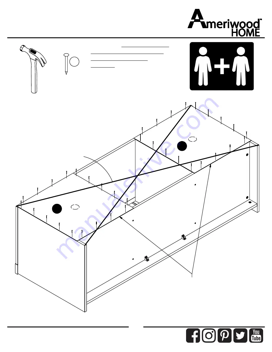 Ameriwood HOME 8620900WCOM Instruction Booklet Download Page 22