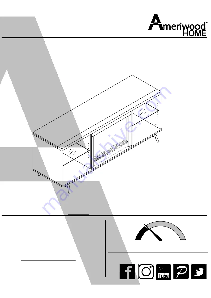 Ameriwood HOME 8689013COM Instruction Booklet Download Page 1