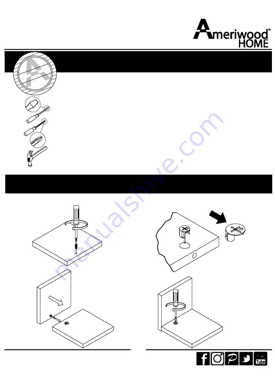 Ameriwood HOME 8689013COM Скачать руководство пользователя страница 3