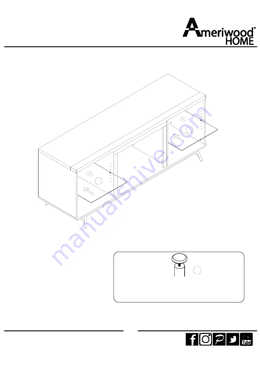 Ameriwood HOME 8689013COM Instruction Booklet Download Page 17