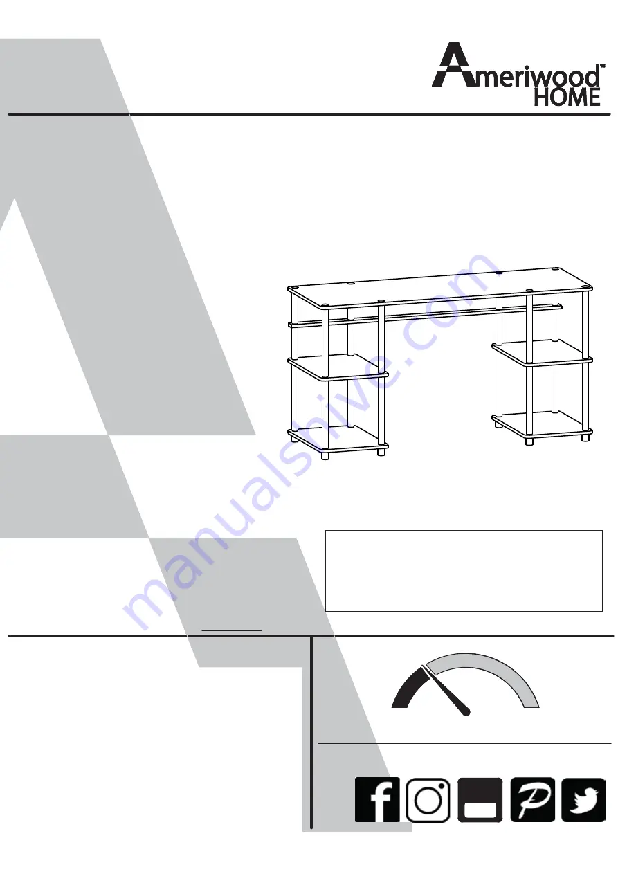 Ameriwood HOME 8712013COM Скачать руководство пользователя страница 1