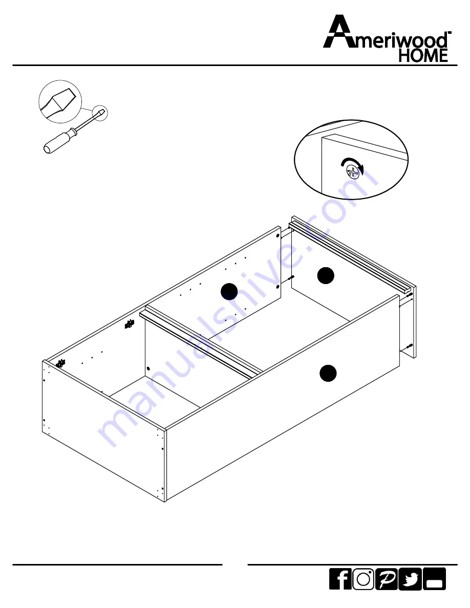 Ameriwood HOME 9405333EBL Скачать руководство пользователя страница 13