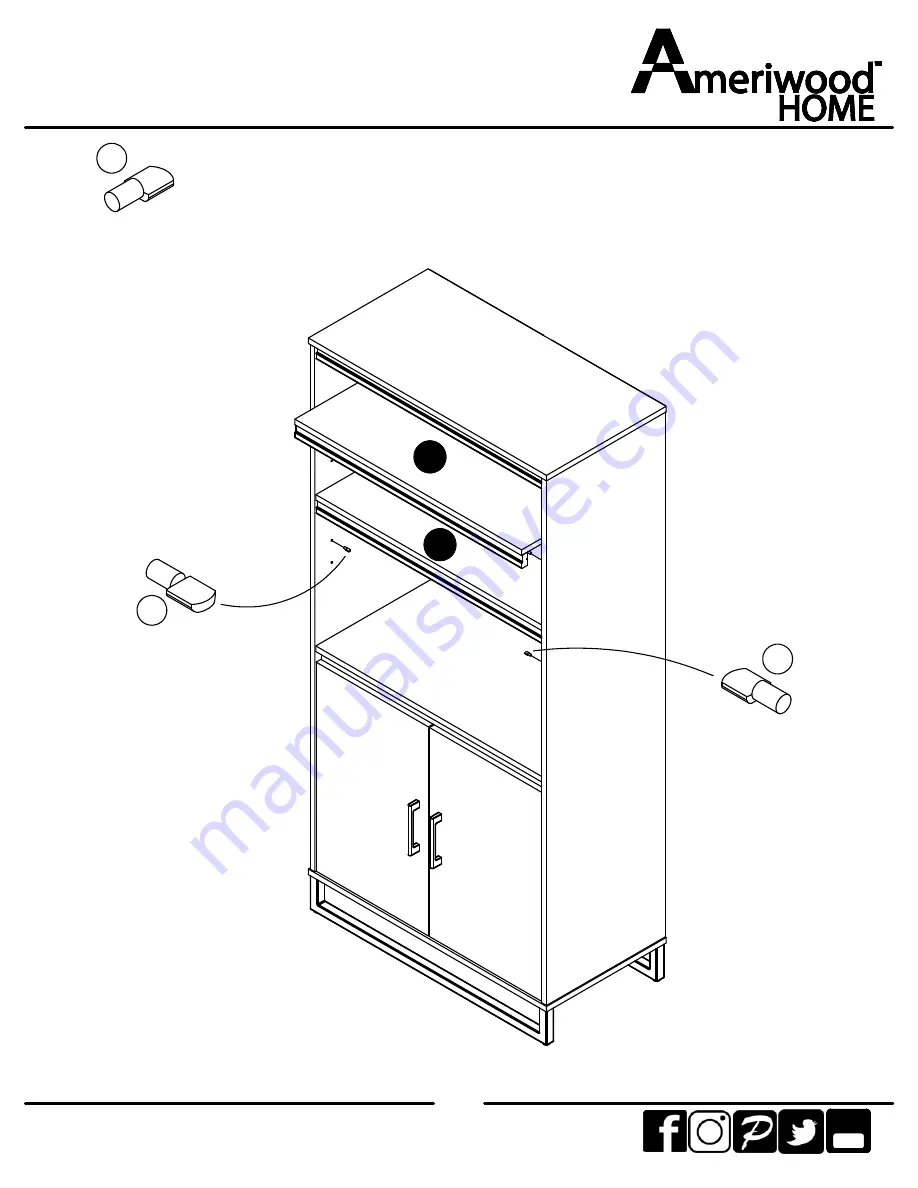 Ameriwood HOME 9405333EBL Скачать руководство пользователя страница 20